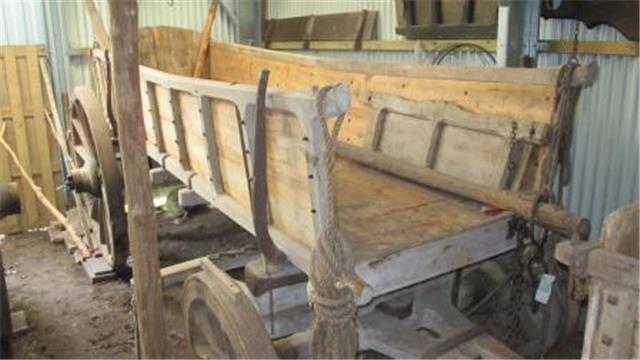 Boerenwagen met vast zijbord, Karrenmuseum Essen
